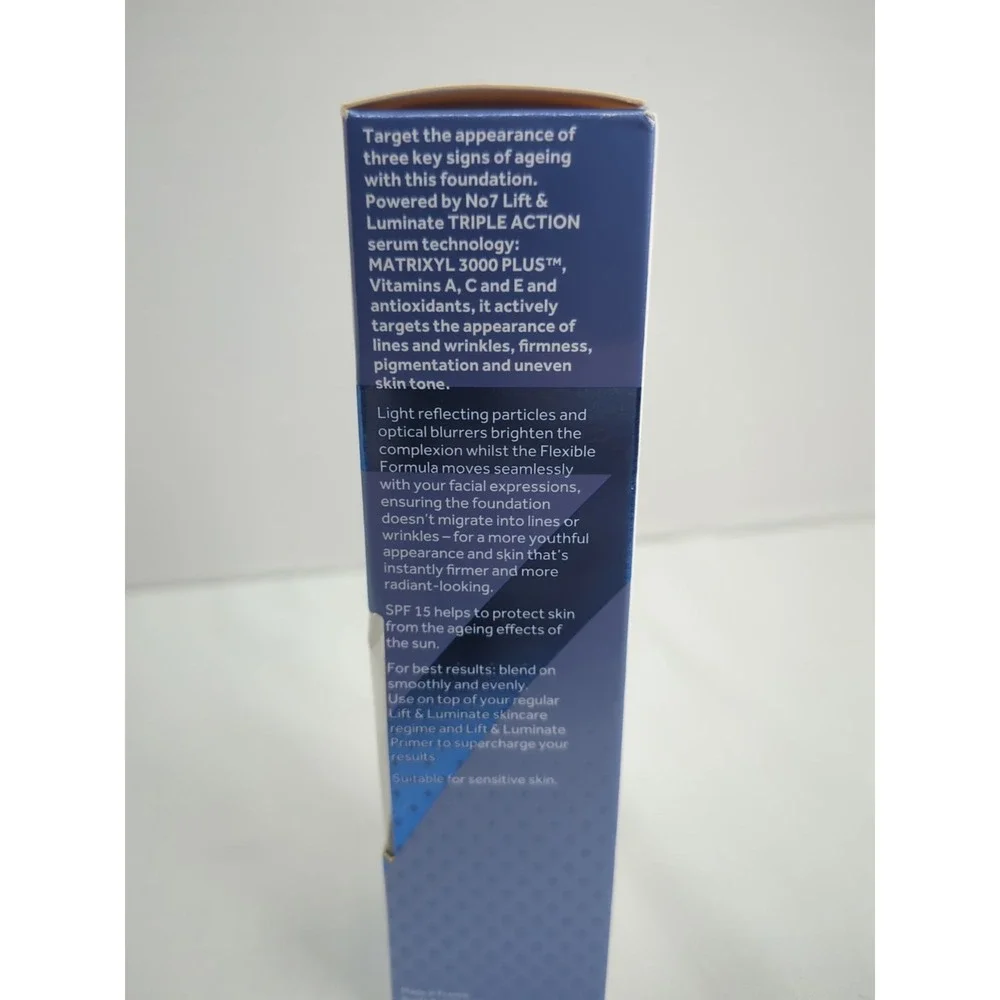 No7 Lift & Luminate Triple Action Serum 1oz Hazelnut Exp 5/27 New SPF 15